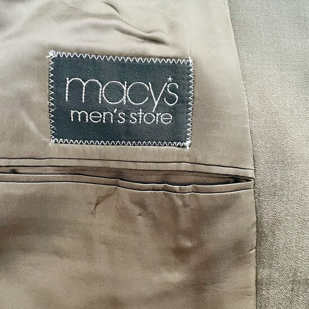 2 Pc Andrew Fezza Sport Coat Blazer & Slacks in Olive